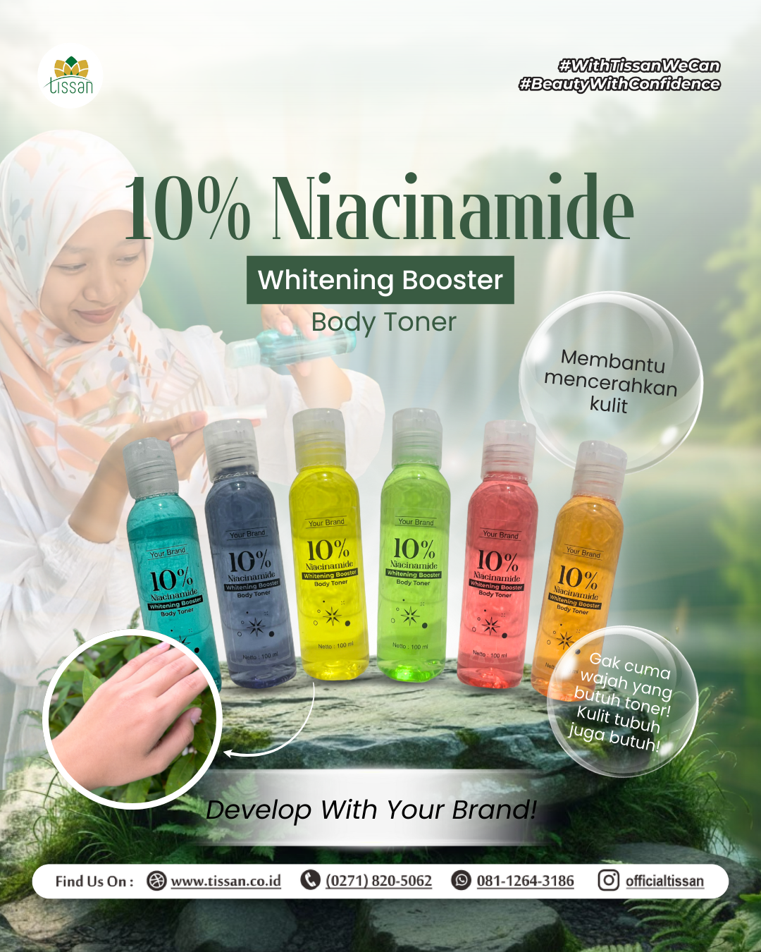 10% Niacinamide Whitening Booster Body Toner