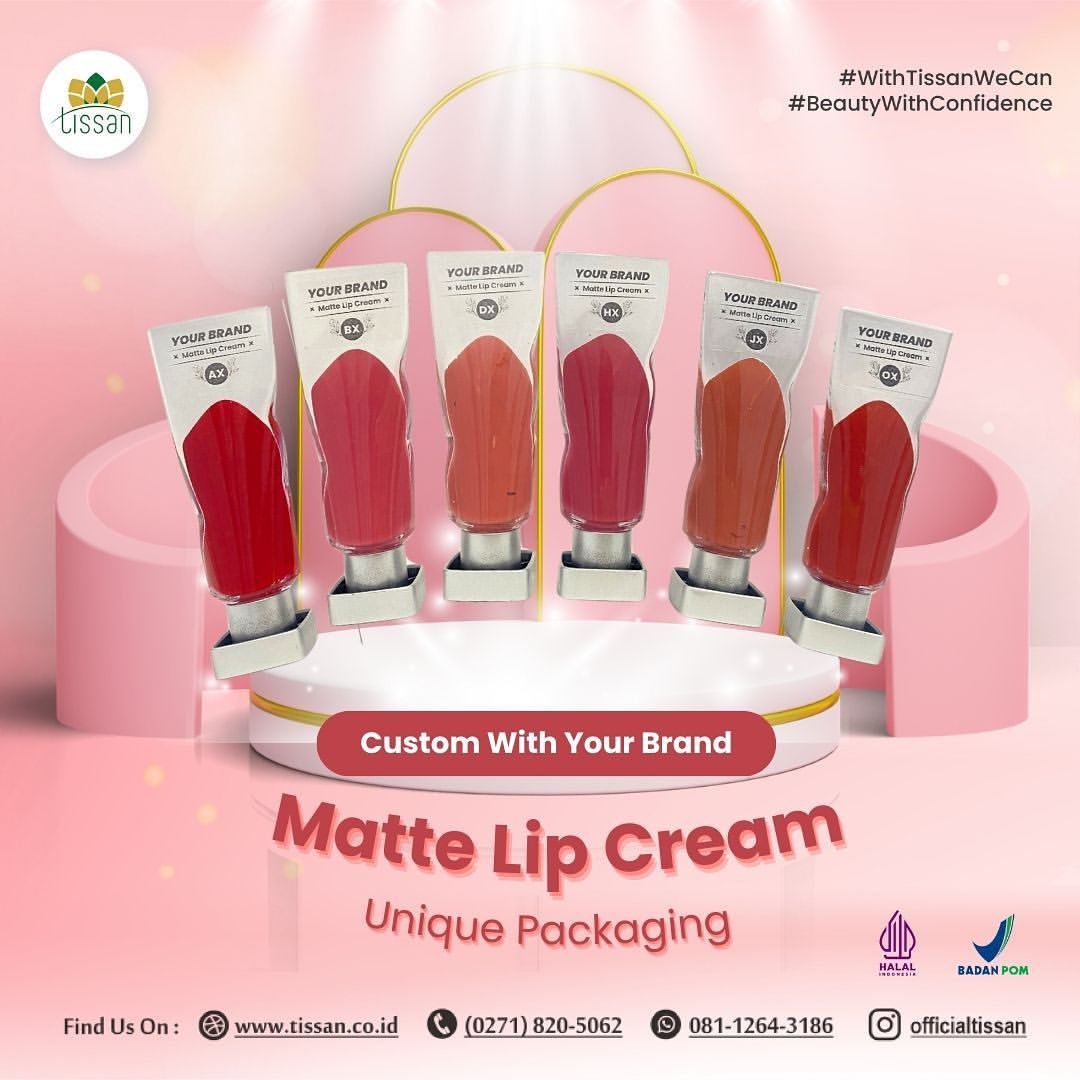 Matte Lip Cream Unique Packaging